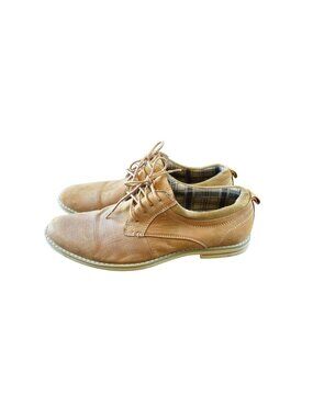 Steve Madden Men's Geraro Oxford Shoes Tan Leather Lace Up Men's Size 11 Almond